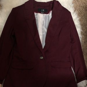 Forever21 Burgundy Blazer Fully Lined